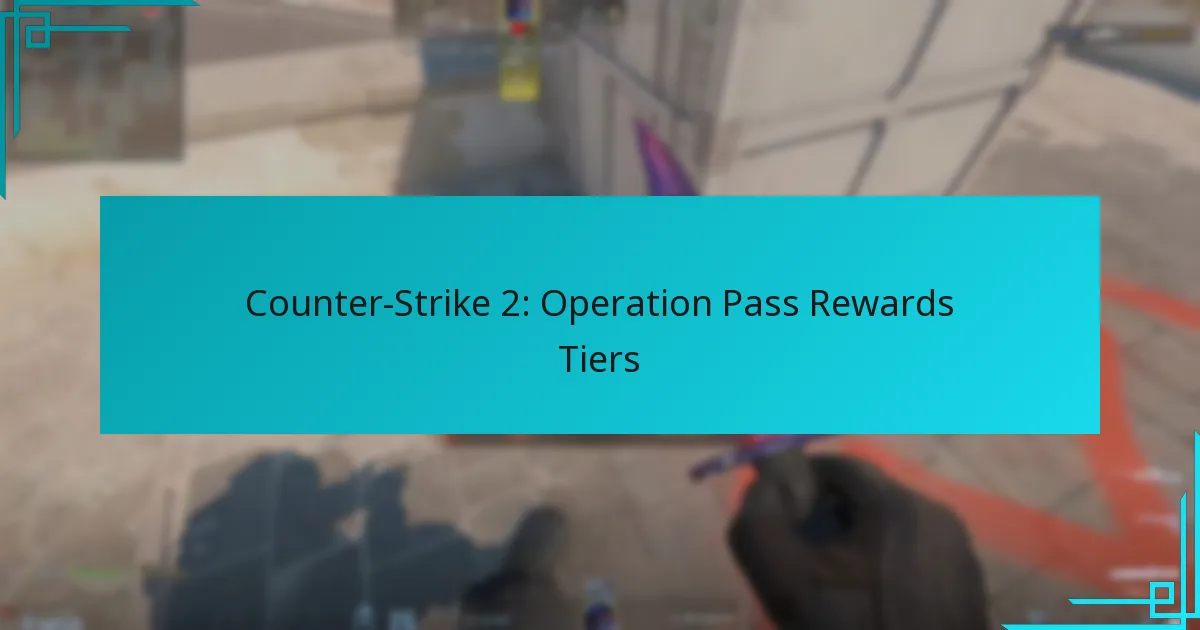 Counter-Strike 2: Operation Pass Rewards Tiers