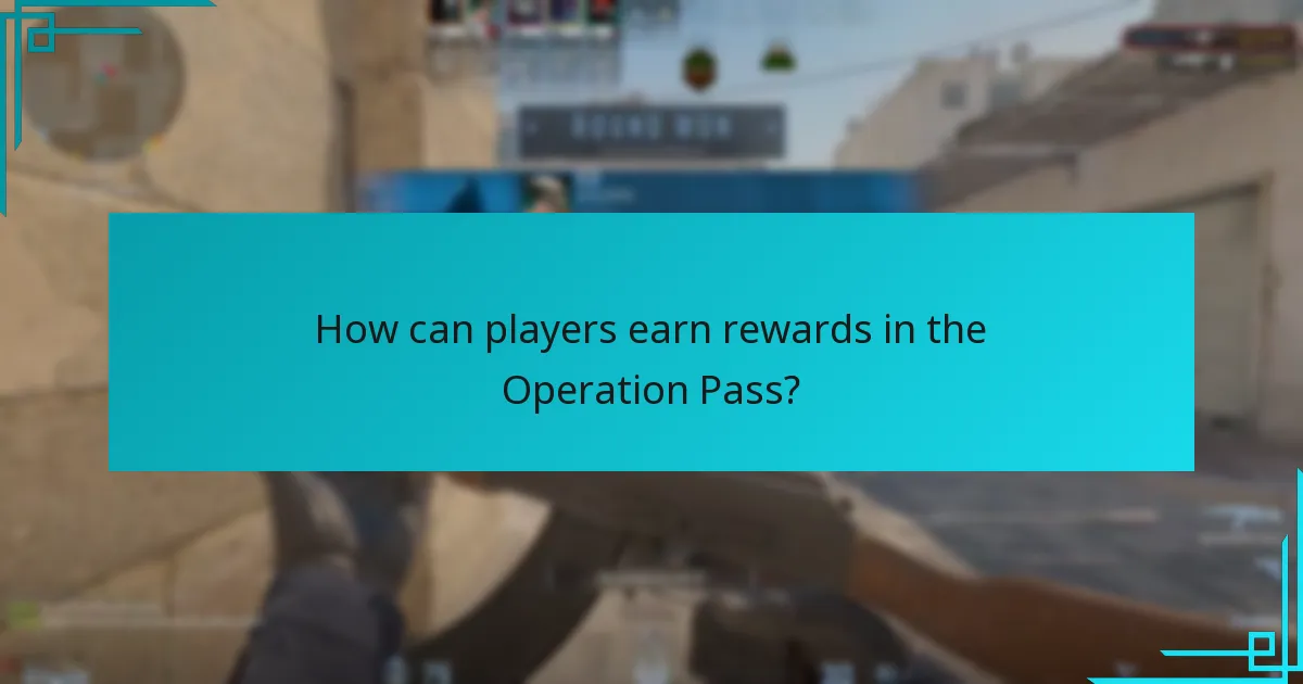 How can players earn rewards in the Operation Pass?