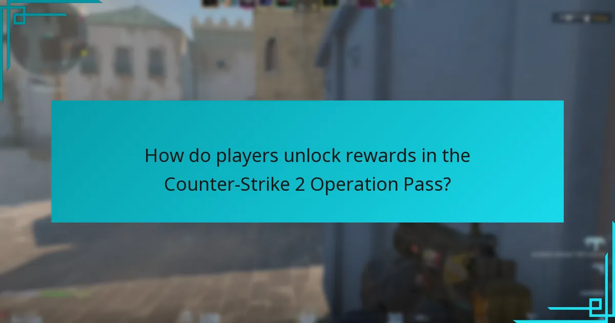How do players unlock rewards in the Counter-Strike 2 Operation Pass?