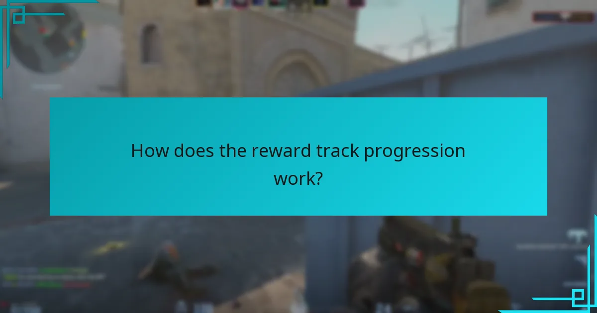 How does the reward track progression work?