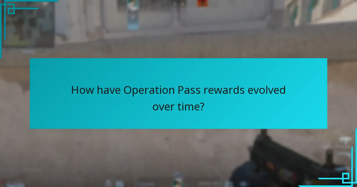 How have Operation Pass rewards evolved over time?