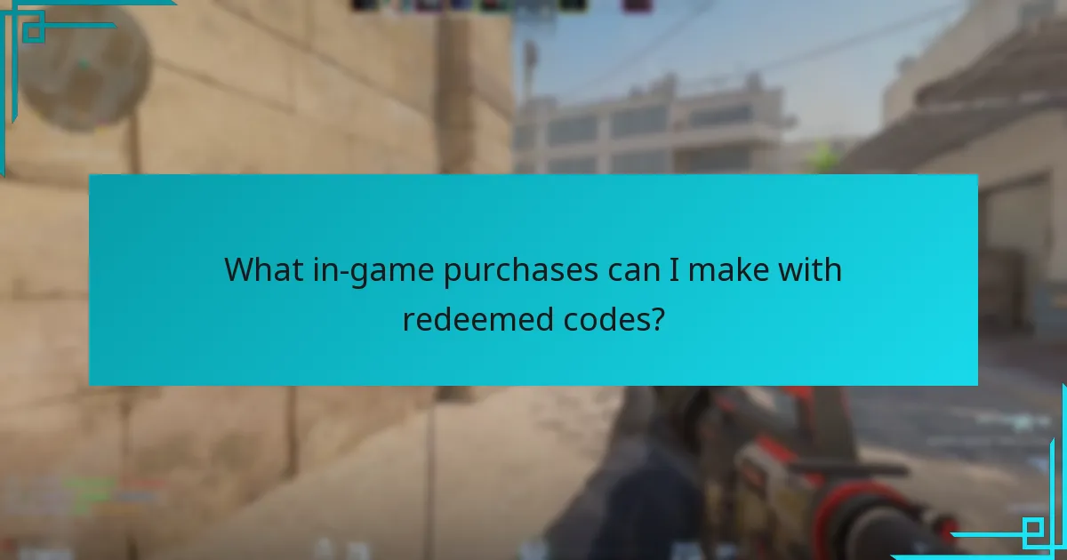 What in-game purchases can I make with redeemed codes?