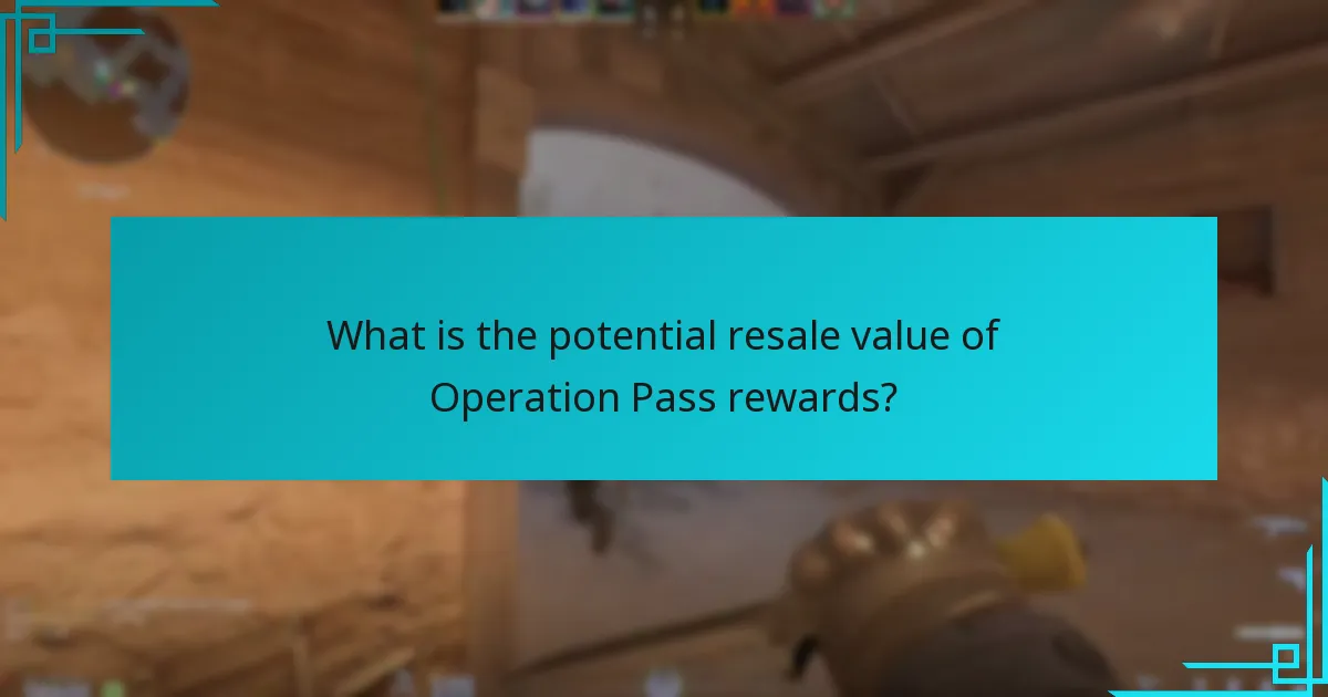 What is the potential resale value of Operation Pass rewards?