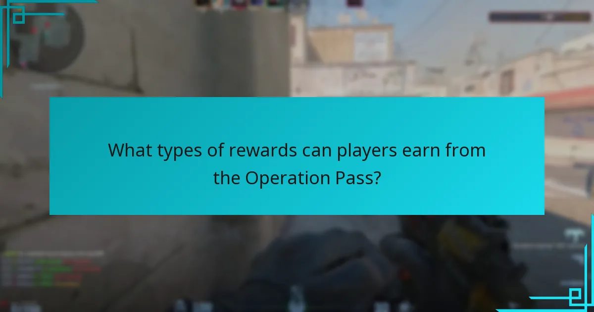What types of rewards can players earn from the Operation Pass?
